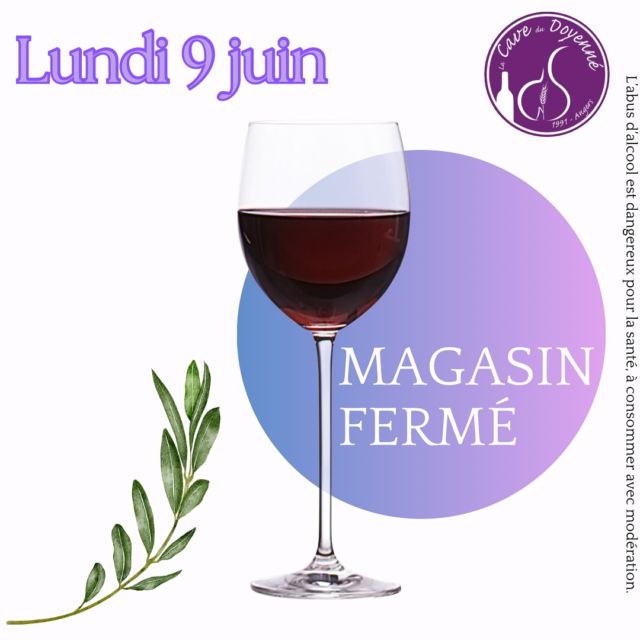 ⚠️🍷Magasin fermé le lundi 9 juin🍷⚠️
Prenez vos dispositions pour ce long week-end 😉
Ou profitez en aussi pour jouer à notre jeu concours 😜
@epicuangers_shop_ Des beaux flacons à gagner !
De quoi partager des beaux moments avec vos proches 🥰
#jeuconcours #magnum #redwinelover #vinrosé 
#caviste #angers #cavedudoyenne #depuis1991 
#labusdalcoolestdangereuxpourlasanteàconsommeravecmodération